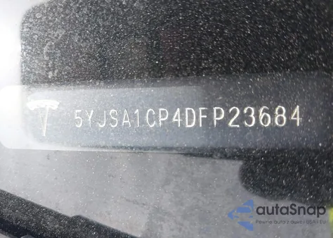 2013 Tesla Model S Performance из США, поврежденный, VIN 5YJSA1CP4DFP23684